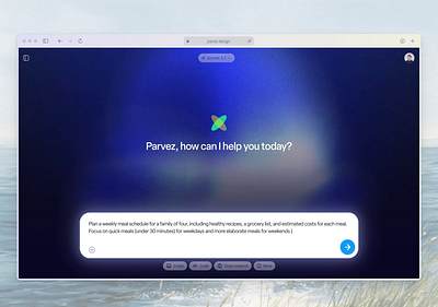 AI Assistant Chat Screen ai animation branding chat concept design motion graphics ui ux