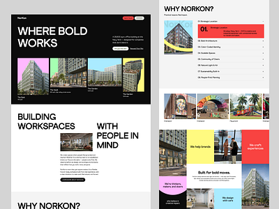 Norkon | Real Estate Landing Page Website Design b2b best web design branding graphic design landing landing page luxury brand modern website page real state real state dashboard real state logo ui ux web design website website design