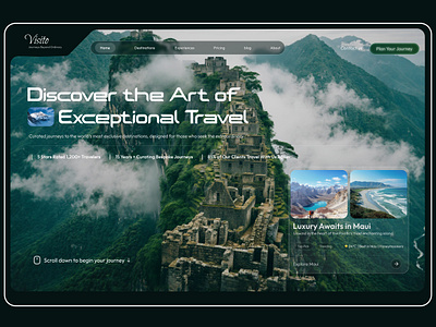 Modern Travel Agency - Website Ui design landing page saas travel agency travel website ui ui ux