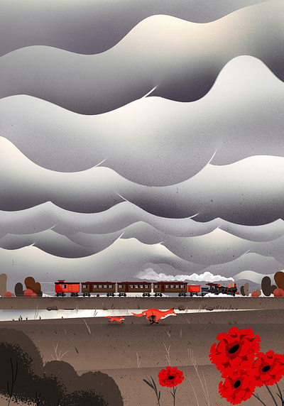 🚂🚂🚂🦊🦊🦊🚂🚂🚂 design illustration illustrator minimalist texture vector