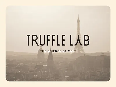 Truffle Lab / Logo / Branding 3d brand identity branding chocolate custom logo eiffel emblem logo logo design logos minimal mushroom paris symbol truffle