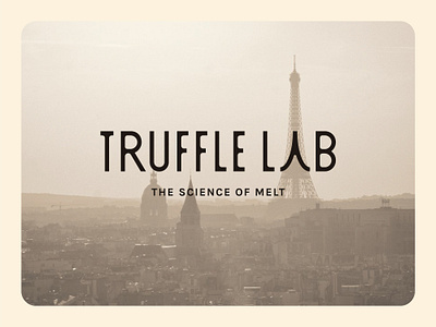 Truffle Lab / Logo / Branding 3d brand identity branding chocolate custom logo eiffel emblem logo logo design logos minimal mushroom paris symbol truffle