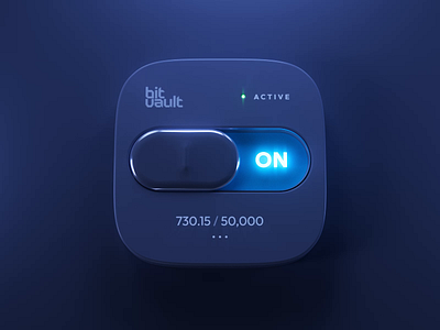 3D Switch Button 3d app button component crypto dark fintech interface option switch toggle ui ux