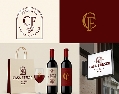 Casa Fresco Branding branding family restaurant vinery
