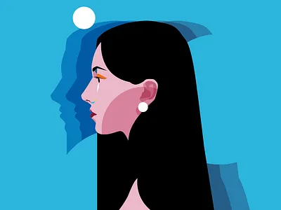 Minamal portrait abstract app illustration character character design composition design identity illustration laconic lines minimal minimal portrait portrait portrait illustration poster ui illustration vector vector illustration