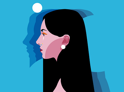 Minamal portrait abstract app illustration character character design composition design identity illustration laconic lines minimal minimal portrait portrait portrait illustration poster ui illustration vector vector illustration