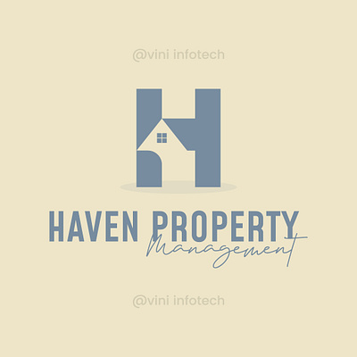 Haven Property Management Logo graphic design logo