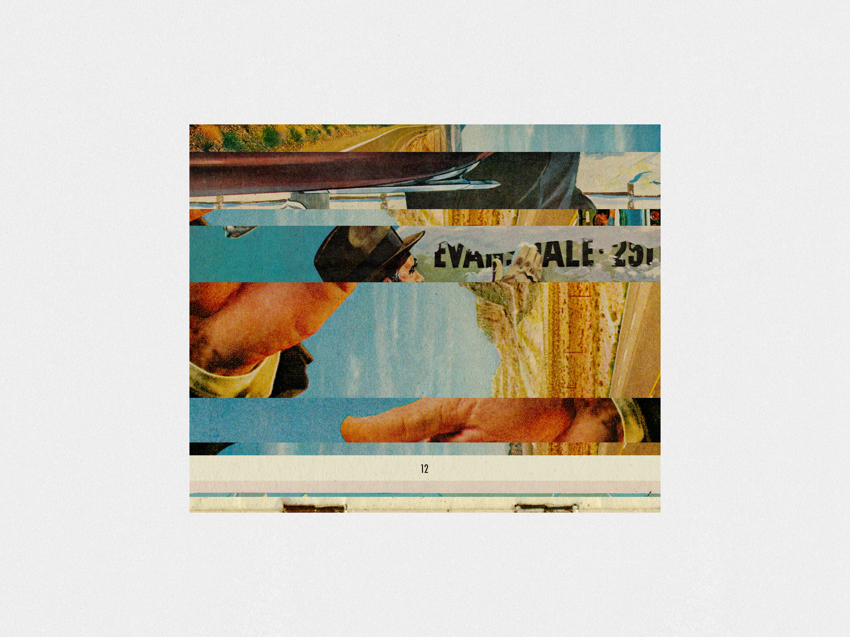 Along the Highway art collage collage art collage maker collages collagist digital digital collage graphic design illustration shapes textures vintage vintage collage