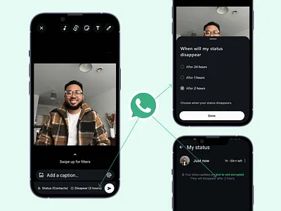 WhatsApp Update app branding dashboard design graphic design illustration interface logo mobile app senior designer tik tok twitter ui uiux user experience user interface ux web design website screen whatsapp