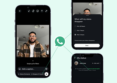 WhatsApp Update app branding dashboard design graphic design illustration interface logo mobile app senior designer tik tok twitter ui uiux user experience user interface ux web design website screen whatsapp