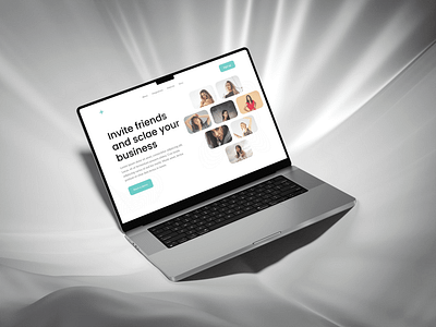 Referral Landing Page – Invite & Scale Your Business homepage design