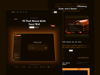 Feature page - Athena ai 2025 design desktop landing page new responsive trend ui ux web website
