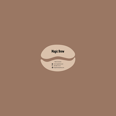 Coffee Business Card branding business card coffee coffee business card drink logo