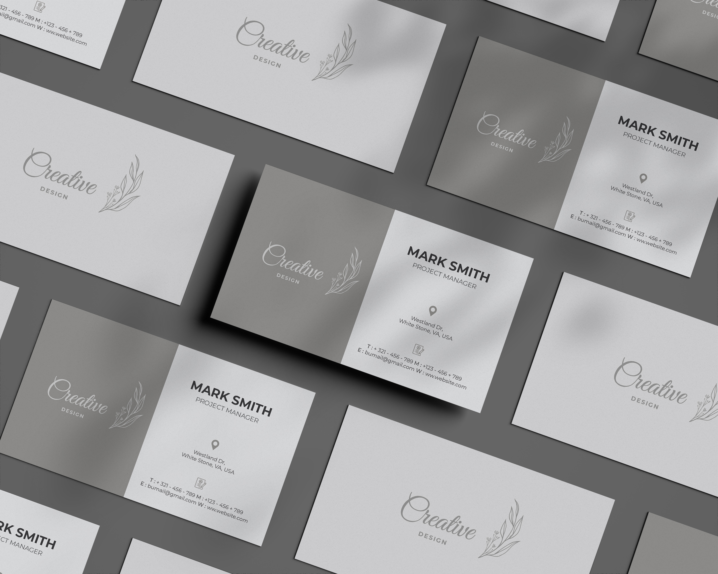 Business card Design 3d branding graphic design logo motion graphics ui