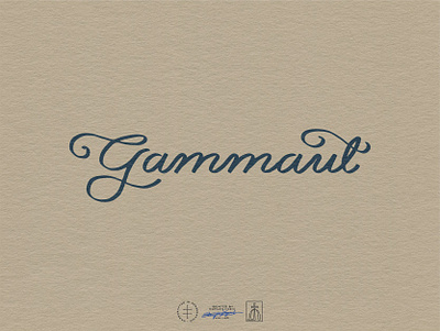 Gammaut Script Wordmark brand design brand identity branding branding design elegant hand drawn hand lettering identity design lettering logo logo design logotype minimal script simple type typography vintage visual identity wodmark