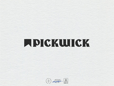 Pickwick Primary Logo brand design brand identity branding branding design clean hand drawn hand lettering identity design lettering logo logo design logotype minimal modern retro type typography vintage visual identity wordmark