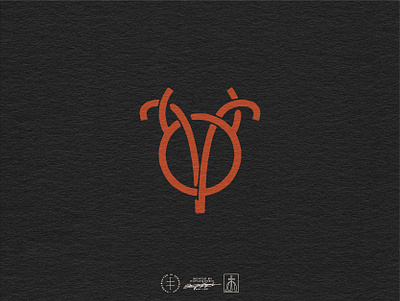 Ariete e Toro Monogram Logo aries astrology brand design brand identity branding branding design bull clean hand drawn identity design lettering logo logo design minimal monogram ram symbol taurus vintage visual identity