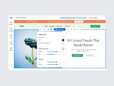 Editor UX Upgrade: Simplified Page Panel ai website builder design thinking editor editor design ui ux case study ux ui website builder