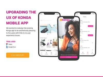 Upgrading The UX Of Konga Mobile App branding graphic design ui