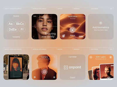 Onpoint - Biometric Verification & Brand Identity ai artificial intellegence biometric identification design identification mobile ui onpoint ui ui design ui ux use user interface ux design verification verifying web web design