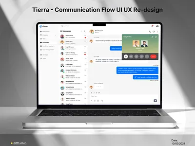 Tirra—Communication Flow UI UX Redesign chat chat flow chatting chatting flow communication graphic design message message flow ui ui design user interface design ux design video call web web design webapp
