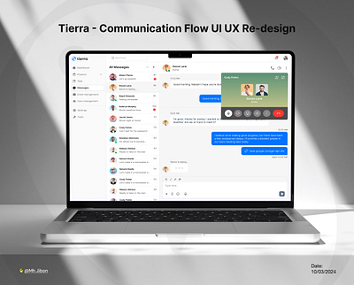 Tirra—Communication Flow UI UX Redesign chat chat flow chatting chatting flow communication graphic design message message flow ui ui design user interface design ux design video call web web design webapp