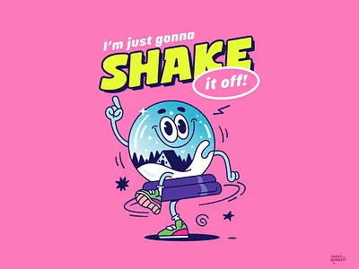 I’m just gonna Shake it off! branding character character design design funny graphic design illustration mascot mascot design taylor swift vector