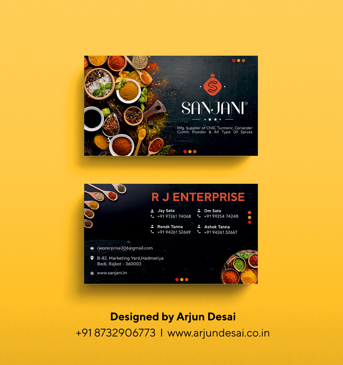 Example of Business Card Designs