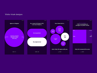 Interactive Kiosk UI - Engaging Public Surveys design interface kiosk ui nteractive display opinion poll public engagement purple research ui ui design user user friendly user interface user research ux ux design ux ui