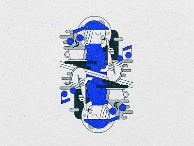 Blues Notes & Coffee Tones black coffee blues cafe caffeine coffee coffee lover digital art espresso illustration illustrator jazz line art midnight moon music music night saxophone
