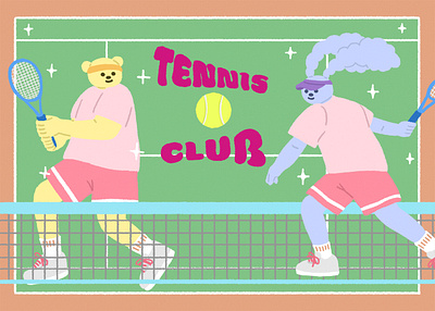 TENNIS artwork characterart characterdesign digitalart digitalillustration illustration