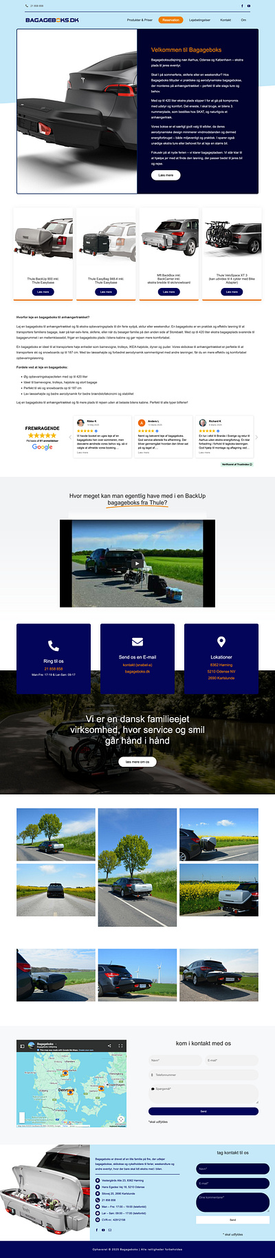 BAGAGE BOKS branding design graphic design landing page website