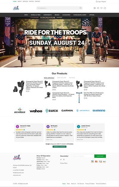 Soto Cycles branding design graphic design landing page website