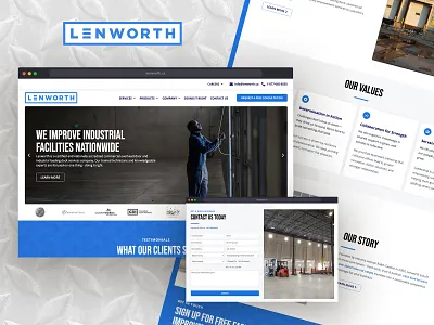 Lenworth - New Website Design & Build elementor homepage ui ux website wordpress
