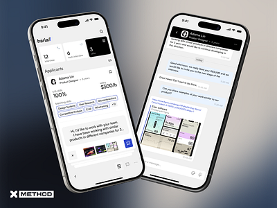 Recruitment Management App app design figma hr ui ux