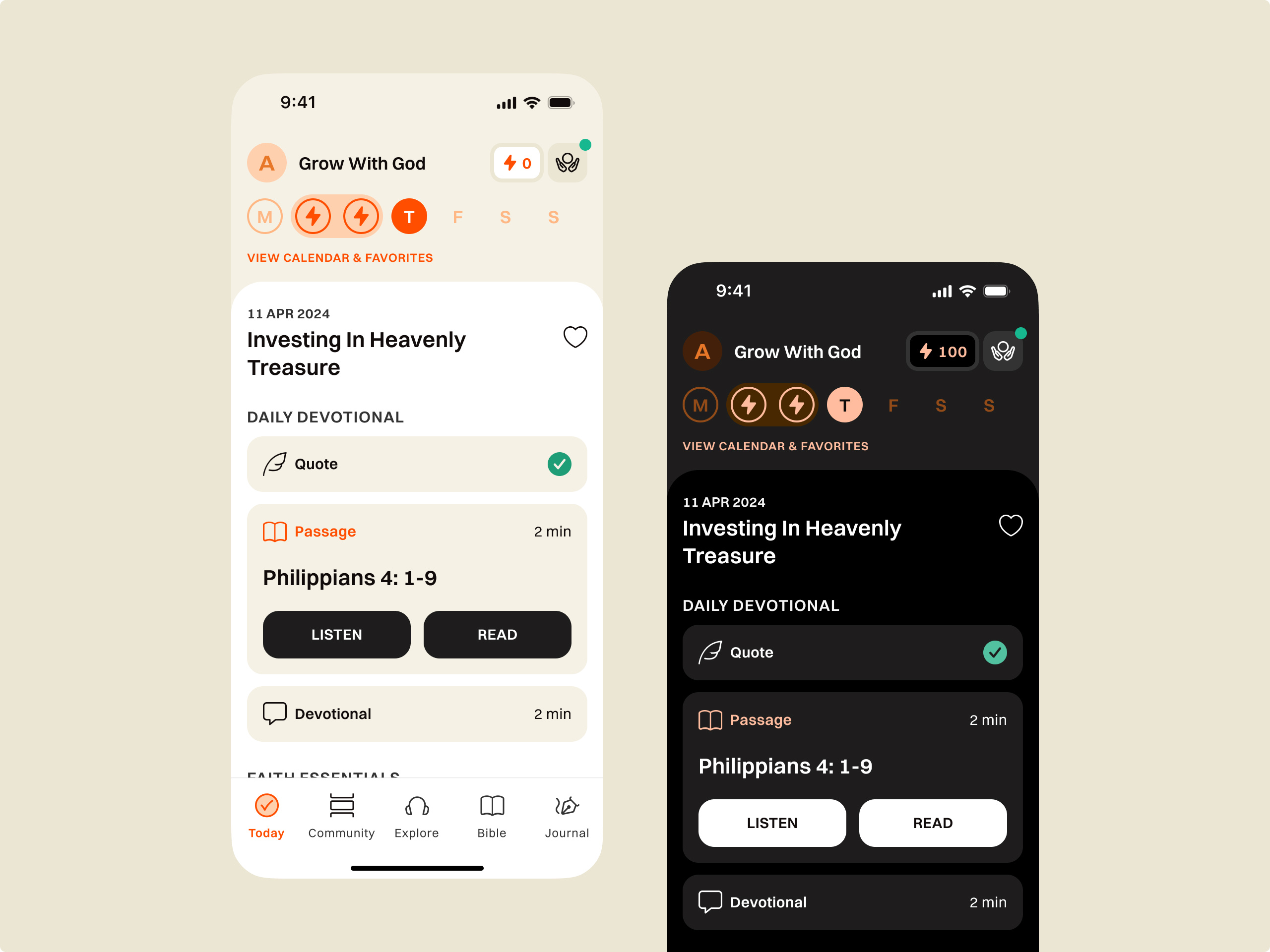 Example of Mobile & Web App Design