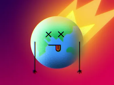 The end is nigh... 🌎🔥 2d animated videos animated videos edinburgh animation animation studio edinburgh apocalypse burning design earth earth emoji emoji explainer videos fab design fire flat design illustration motion design motion graphics