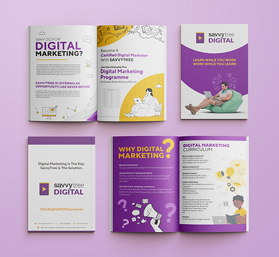 Brochure Design for Savy Tree digital agency branding design