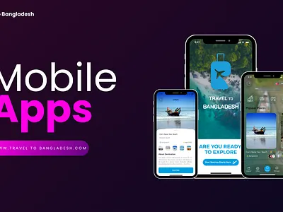 Travel To Bangladesh – Explore Beautiful Modern UI/UX. branding case study clean dribbble showcase figma hotel logo minimal mobile mobileapp modern travel ui user persona ux