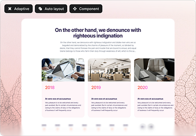 Road map Section adaptive components figma figma design responsive road map section step ui uiblockify