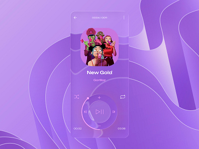 Liquid Glass - Audio Player Concept app audio concept design figma glass ios liquid liquid glass mobile mp3 music player ui uiux