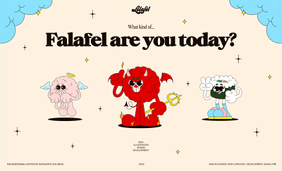 Falafel Persona 🍽️ animation characterdesign design digitalart graphic graphic design graphic graphic illustration motion graphics storytelling ui