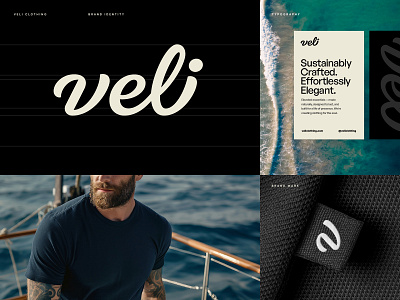 Veli Identity Design apparel branding brand designer branding design hand lettering identity lettering ligature logo logotype organic script script wordmark type typography wells wells collins wells collins design wordmark