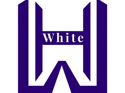 New logo for White antiquestore brandidentity branding dribbbleshowcase graphic design lettermark logo logotype purplelogo