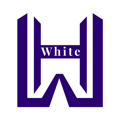 New logo for White antiquestore brandidentity branding dribbbleshowcase graphic design lettermark logo logotype purplelogo