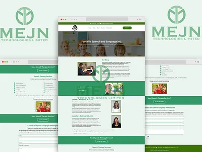 Healthcare Website for Speech-Language UI & UX Design 3d animation branding graphic design logo motion graphics ui