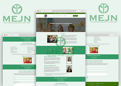 Healthcare Website for Speech-Language UI & UX Design 3d animation branding graphic design logo motion graphics ui