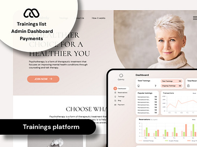 No-code mental health training platform admin dashboard bookings bubble bubble io bubble.io design mental health mindforapps no code sessions therapists training programs trainings