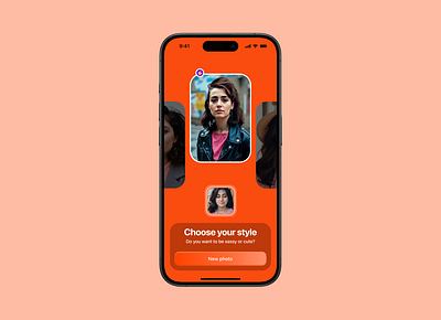 AI Outfits app design mobile app ui ux