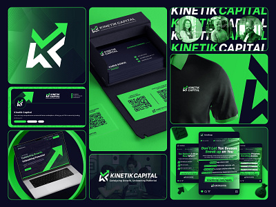 Kinetik Capital Brand Identity branding capital design finance finance branding funding funding brands graphic design loans logo design logo designer logo mark